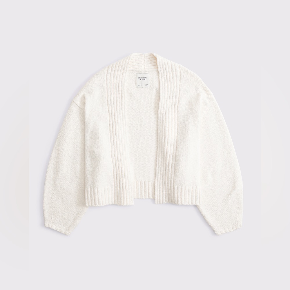 Abercrombie and Fitch Women's Barrel Sleeve Non-Closure Cardigan